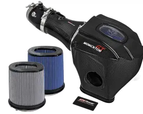 aFe Power Black Series Momentum Carbon Fiber Cold Air Intake System Dodge Challenger/Charger SRT Hellcat 15-20 V8-6.2L (sc) HEMI