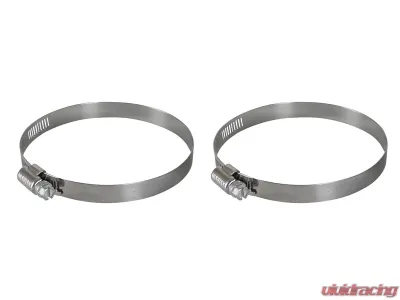 AFE Power Magnum FORCE Worm Gear Hose Clamps, 3-5/16" to 4-1/4" Diameter, Universal Fit - 59-01015-MA