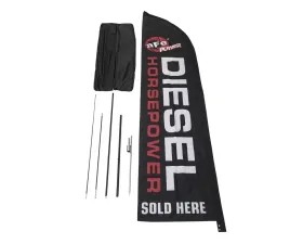 aFe Power Diesel Horsepower Flag, Black (Double Sided)