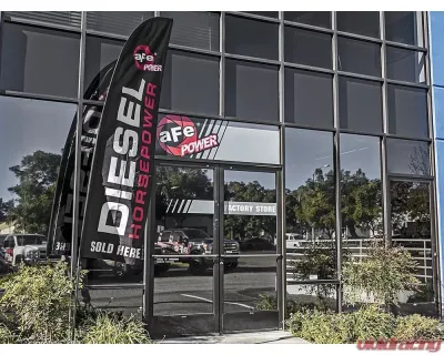 aFe Power Diesel Horsepower Flag, Black (Double Sided) - 40-10155