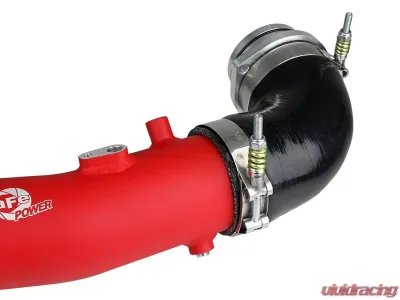 aFe Power Bladerunner 2.5" Aluminum Hot Charge Pipe (Red) Toyota GR Supra A90 L6 3.0L 2020-2024 - 46-20398-R