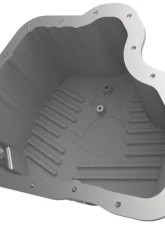 aFe Power Street Series Engine Oil Pan Raw with Machined Fins GM Diesel Trucks 2001-2010                                     - 46-71070A - Image 3