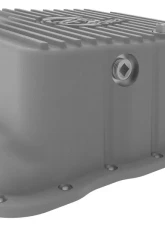 aFe Power Street Series Engine Oil Pan Raw with Machined Fins GM Diesel Trucks 2001-2010                                     - 46-71070A - Image 5