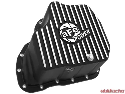 aFe Power Pro Series Engine Oil Pan Black with Machined Fins GM Diesel Trucks 2011-2016 - 46-71080B