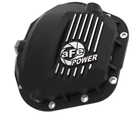 aFe Power Pro Series Dana 60 Front Differential Cover Black with Machined Fins Ford Trucks 2017-2020