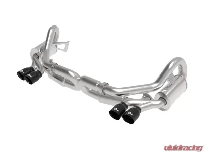 aFe Power Mach Force-Xp 2-1/2" 304 Stainless Steel Catback Exhaust w/Black Tips Porsche 991 Carrera 2012-2016 - 49-36406-1B