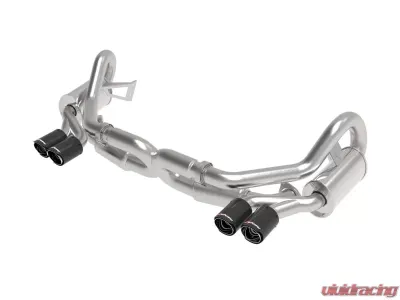 aFe Power Mach Force-Xp 2-1/2" 304 Stainless Steel Catback Exhaust w/Carbon Fiber Tips Porsche 991 Carrera 2012-2016 - 49-36406-1C