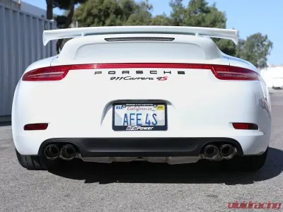 aFe Power Mach Force-Xp 2-1/2" 304 Stainless Steel Catback Exhaust w/Carbon Fiber Tips Porsche 991 Carrera 2012-2016 - 49-36406-1C