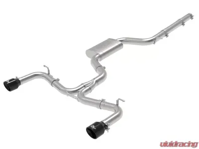 aFe Power Mach Force-Xp 3" to 2-1/2" Stainless Steel Catback Exhaust System Black Volkswagen GTI MK7 2015-2017 - 49-36418-B