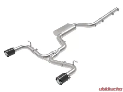 aFe Power Mach Force-Xp 3" to 2-1/2" Stainless Steel Catback Exhaust System Carbon Volkswagen GTI MK7 2015-2017 - 49-36418-C