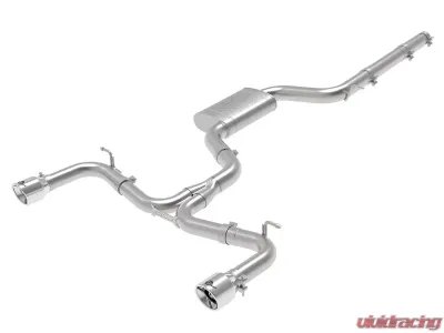 aFe Power Mach Force-Xp 3" to 2-1/2" Stainless Steel Catback Exhaust System Polished Volkswagen GTI MK7 2015-2017 - 49-36418-P