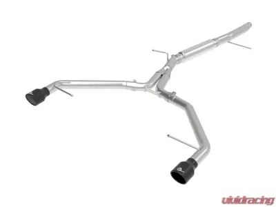 aFe Power Mach Force-Xp 3" to 2-1/2" Stainless Steel Axle-Back Exhaust System Black Audi A4 (B9) 2017-2022 - 49-36419-B