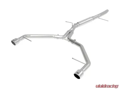 aFe Power Mach Force-Xp 3" to 2-1/2" Stainless Steel Axle-Back Exhaust System Polished Audi A4 (B9) 2017-2022 - 49-36419-P