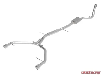 aFe Power Mach Force-Xp 3" to 2-1/2" Stainless Steel Catback Exhaust System Polished Audi A4 (B9) 2017-2022 - 49-36420-P