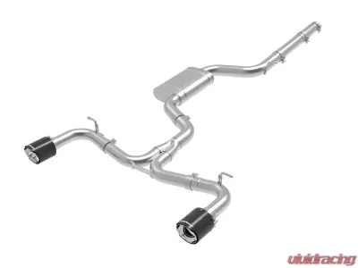 aFe Power Mach Force-Xp 3" to 2-1/2" Stainless Steel Catback Exhaust System Carbon Volkswagen GTI MK7.5 2018-2019 - 49-36422-C
