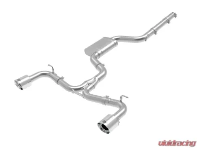aFe Power Mach Force-Xp 3" to 2-1/2" Stainless Steel Catback Exhaust System Polished Volkswagen GTI MK7.5 2018-2019 - 49-36422-P