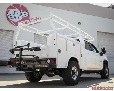 aFe Power Apollo GT Series 4in 409 Stainless Steel Catback Exhaust System with Black Tips GM 2500 | 3500HD V8-6.6L L8T 2020-2024 49-44122-B - 49-44122-B