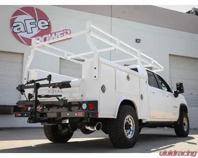 aFe Power Apollo GT Series 4in 409 Stainless Steel Catback Exhaust System with Polished Tips GM 2500 | 3500HD V8-6.6L L8T 2020-2024 49-44122-P - 49-44122-P
