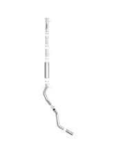 aFe Power Apollo GT Series 4in 409 Stainless Steel Catback Exhaust System with Polished Tips GM 2500 | 3500HD V8-6.6L L8T 2020-2024 49-44122-P                                     - 49-44122-P - Image 4