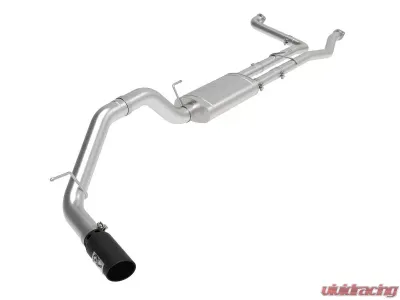 aFe Power Apollo GT Series 4" 409 Stainless Steel Catback Exhaust System w/Black Tip Nissan Titan 2016-2019 - 49-46135-B