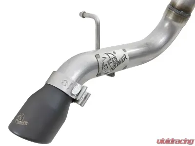aFe Power Mach Force-XP Hi-Tuck 2-1/2" 409 Stainless Steel Catback Exhaust System with Black Tips Jeep Wrangler JL V6-3.6L 2018-2024 - 49-48065-1B