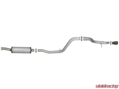 aFe Power Mach Force-XP Hi-Tuck 2-1/2" 409 Stainless Steel Catback Exhaust System with Black Tips Jeep Wrangler JL V6-3.6L 2018-2024 - 49-48065-1B