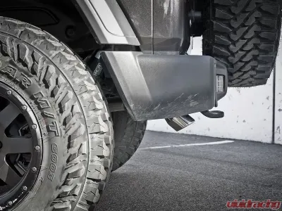 aFe Power Mach Force-XP Hi-Tuck 2-1/2" 409 Stainless Steel Catback Exhaust System with Polished Tips Jeep Wrangler JL V6-3.6L 2018-2024 - 49-48065-1P