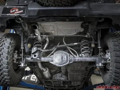 aFe Power Mach Force-XP Hi-Tuck 2-1/2" 409 Stainless Steel Catback Exhaust System without Tips Jeep Wrangler JL V6-3.6L 2018-2024 - 49-48065-1