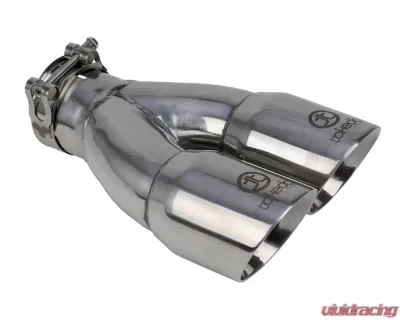 Takeda Mach Force-Xp 304 Stainless Steel Clamp-on Exhaust Tip Polished - 49T25364-P10