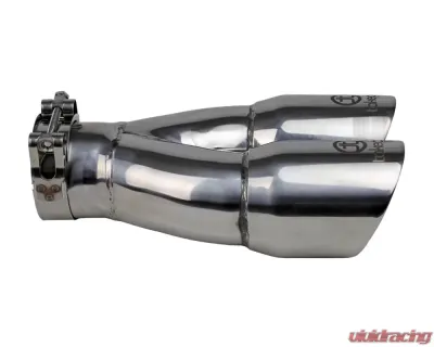 Takeda Mach Force-Xp 304 Stainless Steel Clamp-on Exhaust Tip Polished - 49T25364-P10