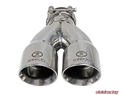 Takeda Mach Force-Xp 304 Stainless Steel Clamp-on Exhaust Tip Polished - 49T25364-P10