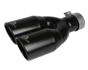 aFe Power Mach Force-Xp 409 Stainless Steel Clamp-on Exhaust Tip Black