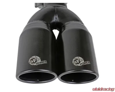 aFe Power Mach Force-Xp 409 Stainless Steel Clamp-on Exhaust Tip Black - 49T25374-B12