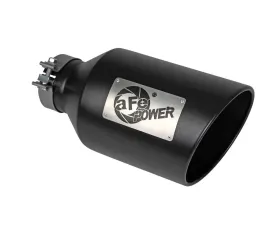 aFe Power Mach Force-Xp 409 Stainless Steel Clamp-on Exhaust Tip Black