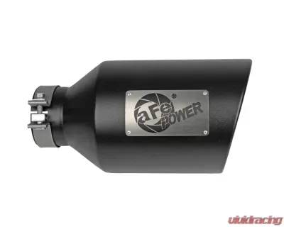 aFe Power Mach Force-Xp 409 Stainless Steel Clamp-on Exhaust Tip Black - 49T40801-B15