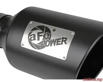 aFe Power Mach Force-Xp 409 Stainless Steel Clamp-on Exhaust Tip Black - 49T40801-B15