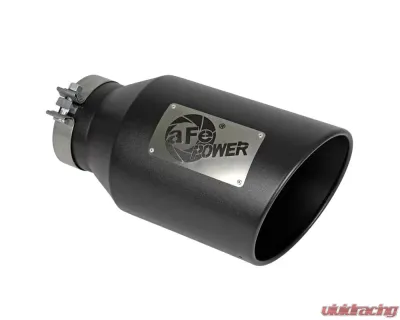 aFe Power Mach Force-Xp 409 Stainless Steel Clamp-on Exhaust Tip Black - 49T50801-B15