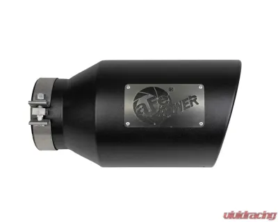 aFe Power Mach Force-Xp 409 Stainless Steel Clamp-on Exhaust Tip Black - 49T50801-B15