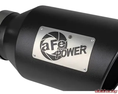 aFe Power Mach Force-Xp 409 Stainless Steel Clamp-on Exhaust Tip Black - 49T50801-B15
