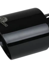 aFe Power Mach Force-Xp 409 Stainless Steel Clamp-on Exhaust Tip Black 2-1/2" Inlet x 4-1/2" Outlet x 7" L                                     - 49T25454-B071 - Image 5