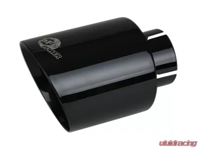 aFe Power Mach Force-Xp 409 Stainless Steel Clamp-on Exhaust Tip Black 2-1/2" Inlet x 4-1/2" Outlet x 7" L - 49T25454-B071