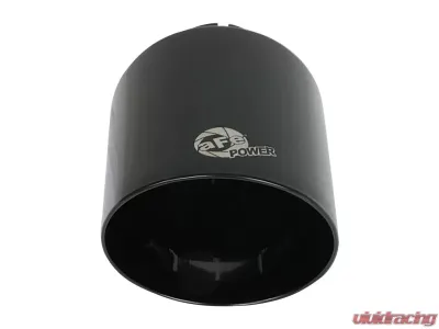 aFe Power Mach Force-Xp 409 Stainless Steel Clamp-on Exhaust Tip Black 2-1/2" Inlet x 4-1/2" Outlet x 7" L - 49T25454-B071