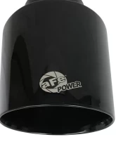 aFe Power Mach Force-Xp 409 Stainless Steel Clamp-on Exhaust Tip Black 2-1/2" Inlet x 4-1/2" Outlet x 7" L                                     - 49T25454-B071 - Image 5