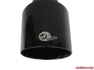 aFe Power Mach Force-Xp 409 Stainless Steel Clamp-on Exhaust Tip Black 2-1/2" Inlet x 4-1/2" Outlet x 7" L - 49T25454-B071