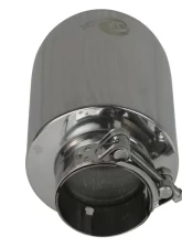 aFe Power Mach Force-Xp 304 Stainless Steel Clamp-on Exhaust Tip Polished 2-1/2" Inlet x 4-1/2" Outlet x 7" L                                     - 49T25454-P071 - Image 3