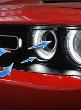 aFe Power Momentum GT Dynamic Air Scoop Blue Dodge Challenger 2015-2023                                     - 54-72203-SL - Image 2