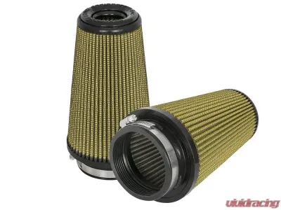 aFe Power Magnum FLOW Intake Replacement Air Filter w/ Pro GUARD7 Media (Pair) F-3-1/2 X B-5 X T-3-1/2 (Inverted) X H-8 IN - 72-91117-MA