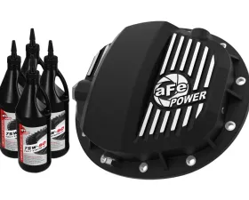 aFe Power Pro Series Rear Differential Black Cover w/ Machined Fins & Gear Oil GM Truck 2019-2020