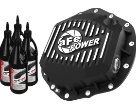 aFe Power Pro Series Rear Differential Black Cover w/ Machined Fins & Gear Oil GM Trucks 2020