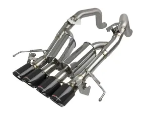 aFe Power Mach Force-Xp Axle-Back Exhaust System w/ Carbon Fiber Tips Chevrolet Corvette C7 V8 6.2L 2014-2019